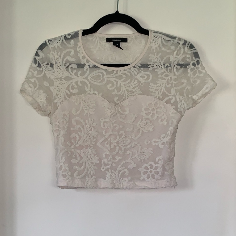 Forever 21 Lace Crop Top